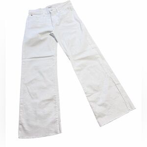 Hudson Wide Leg Raw Hem Jeans size 27